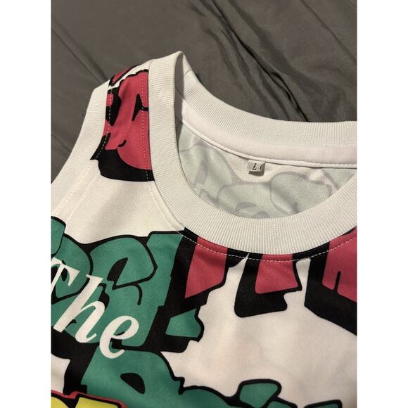 Fresh Prince of Bel-Air Graffiti #14 Will Smith Basketball Jersey Sewn In Number - Picture 3 of 4